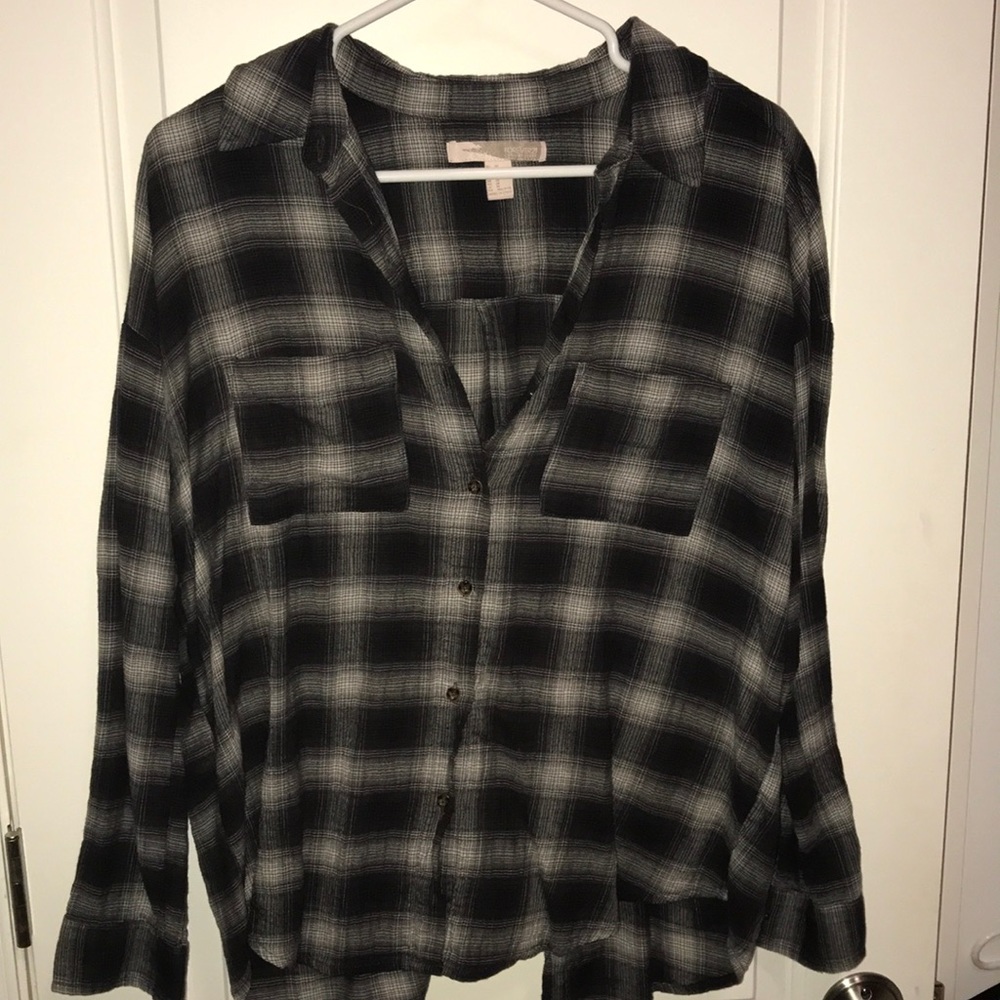 Forever 21 open back button up flannel
